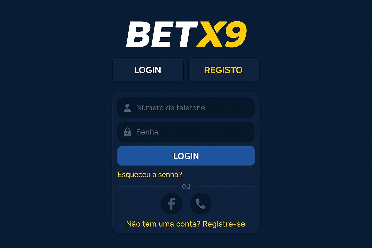 Não Perca tempo, o rRgistro na site BETX9